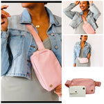 Dolly Belt Bag + Wallet {Blush}