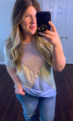 Sitting Pretty Color Block Tee