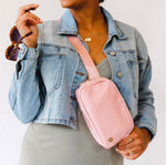 Dolly Belt Bag + Wallet {Blush}