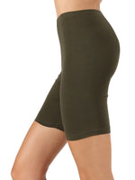 Olive Biker Shorts
